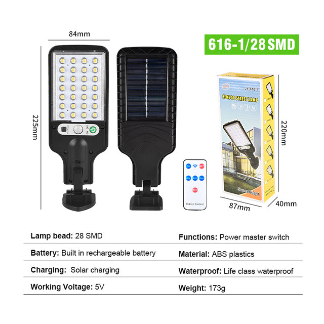 COB+SMD Solar Led Street Lights Outdoor Security Light Wall Lamp