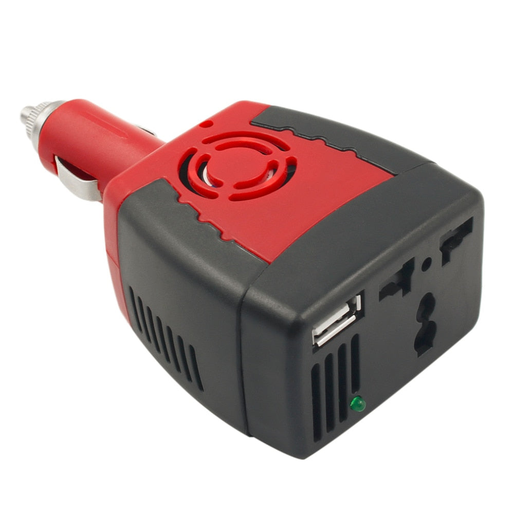 Car Power Inverter Adapter with USB Charger Port