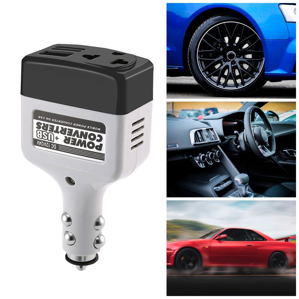 Mobile Auto Power Car Charger Converter With USB Interface