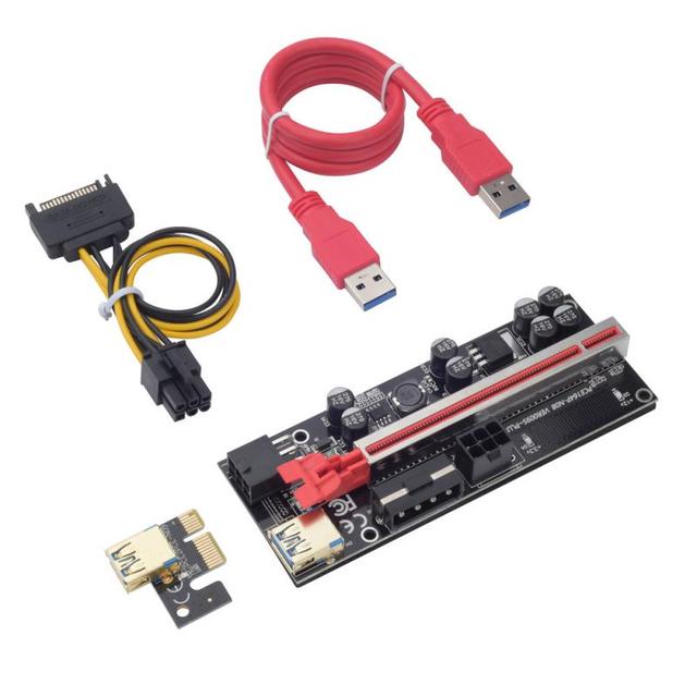 1X To 16X USB 3.0 Cable SATA To 6Pin Connector