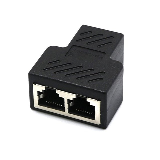 Splitter Ethernet RJ45 Cable Adapter 1 Male To 2/3 Female Port LAN Network Connector