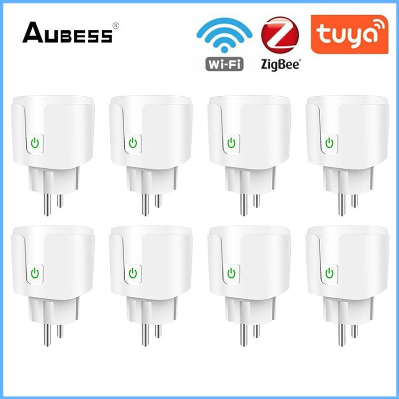 Aubess 16A 3840W WiFi Zigbee Socket EU Smart Plug