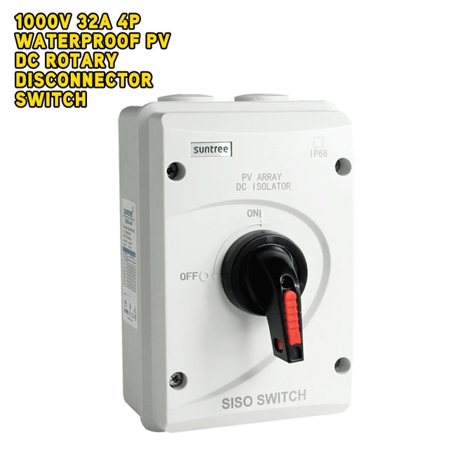 Waterproof PV DC Rotary Disconnector Switch Photovoltaic Isolator