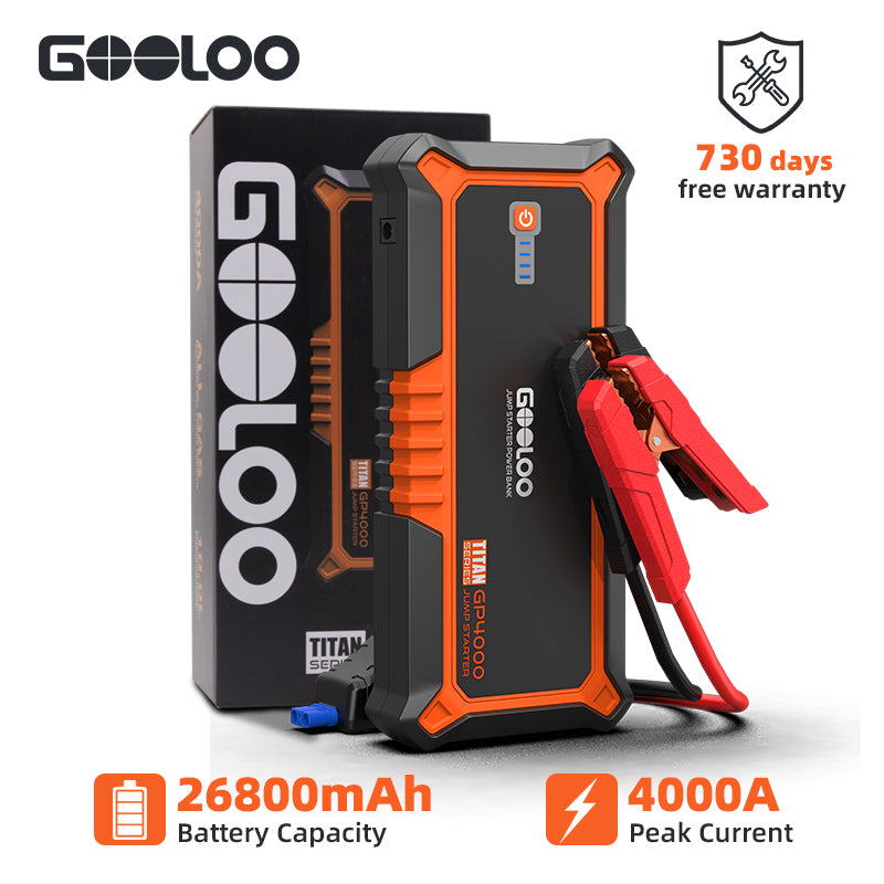 Start Power Bank 26800mAh Jump Starter Car Booster External Battery