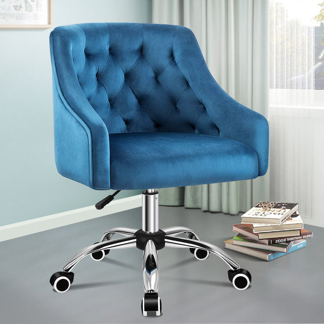 Velvet Office Chair Swivel Armchair