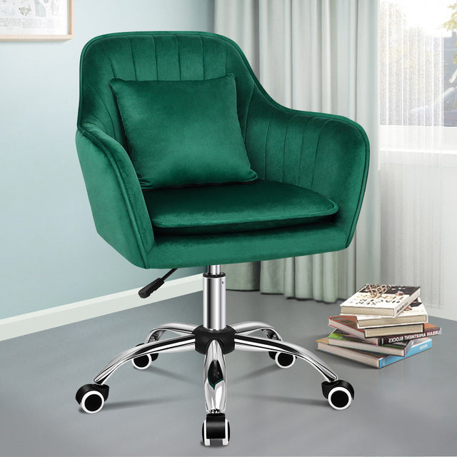 Velvet Office Chair Swivel Armchair