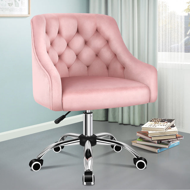 Velvet Office Chair Swivel Armchair