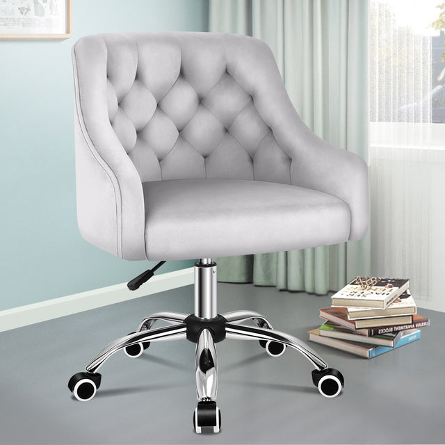 Velvet Office Chair Swivel Armchair