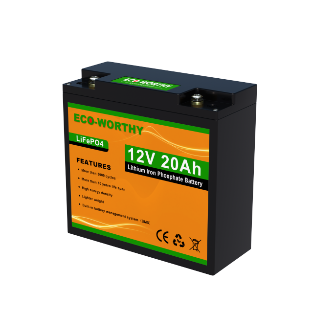 ECO-WORTHY 12V 8Ah-150Ah Lithium Iron Phosphate Battery