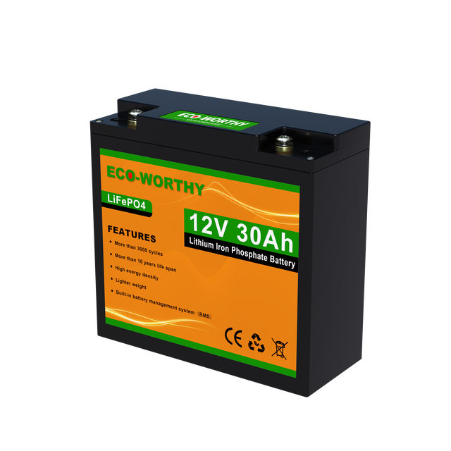 ECO-WORTHY 12V 8Ah-150Ah Lithium Iron Phosphate Battery