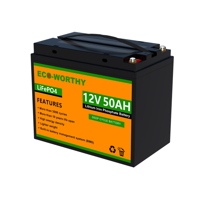 ECO-WORTHY 12V 8Ah-150Ah Lithium Iron Phosphate Battery