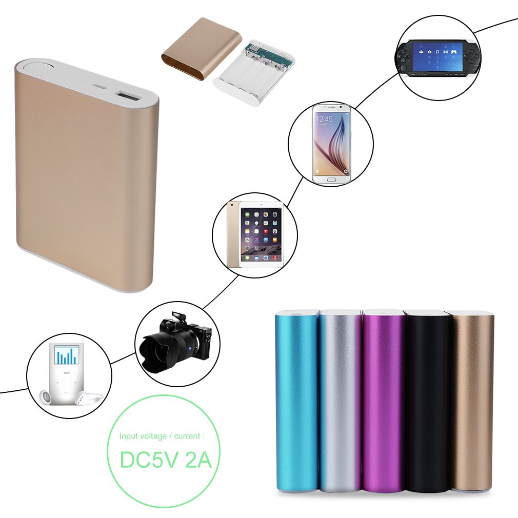 10400mAh Large Capacity Power Bank Battery Box  Kit