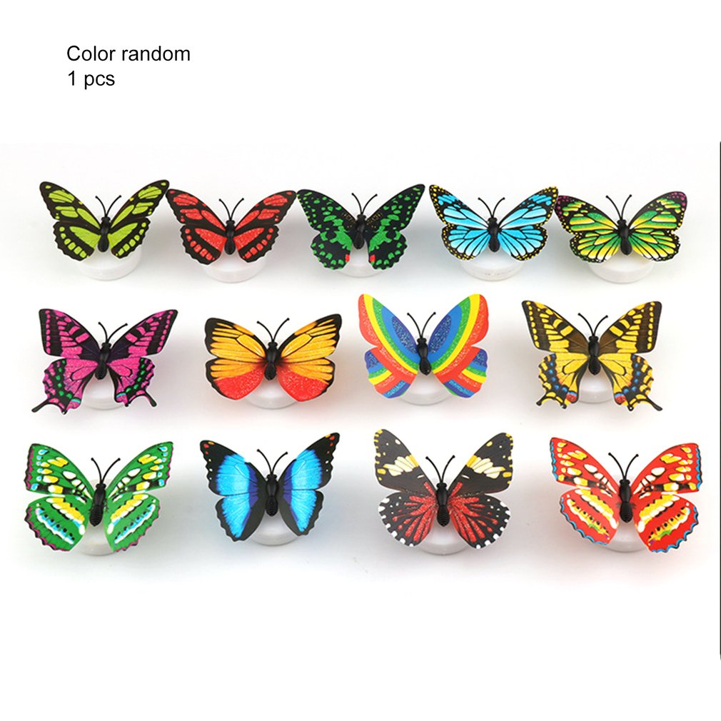 Creative Cute 3D Butterfly LED Light Color Changing