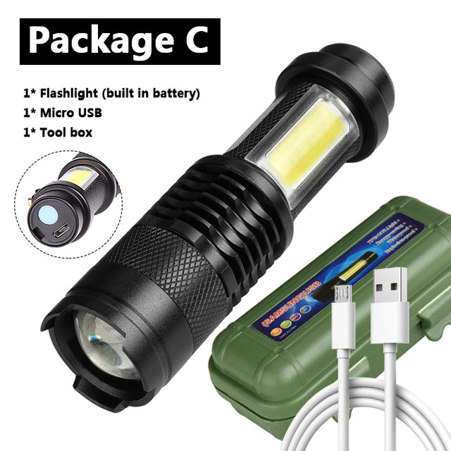 Bike Lamp Torch Flashlight Cycling Waterproof