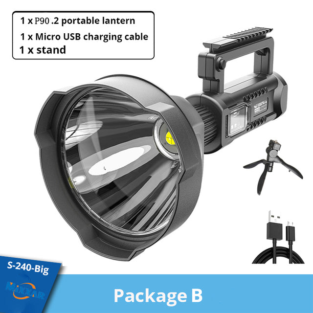 Super bright LED Portable Spotlights Flashlight searchlight