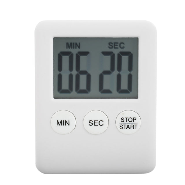 Digital Kitchen Timer MagneticTimer LCD Screen Square Cooking Count Up