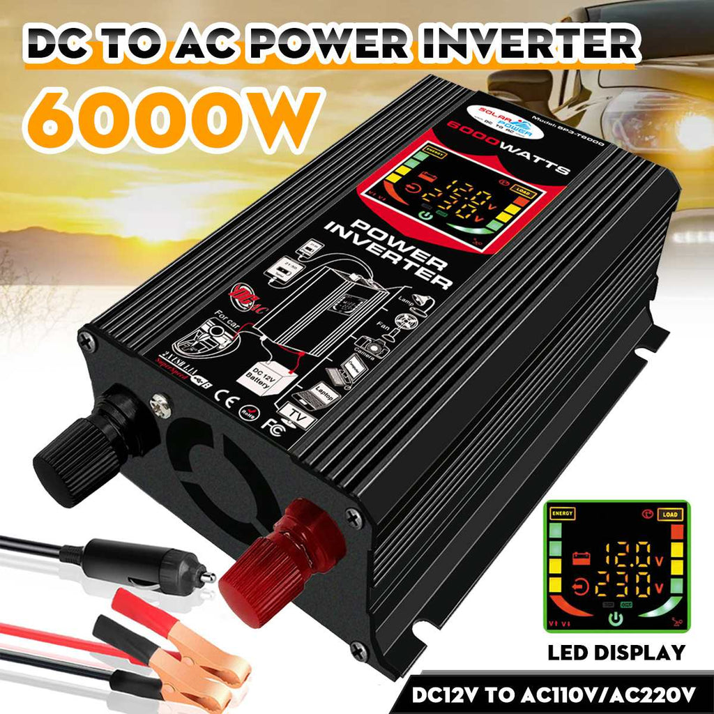 LCD Solar Car Home Power Inverter