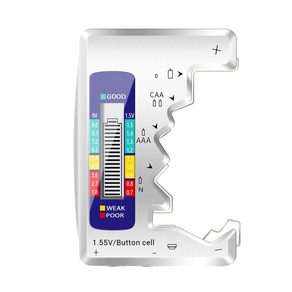 Digital Battery Tester LCD Display 9V 1.5V