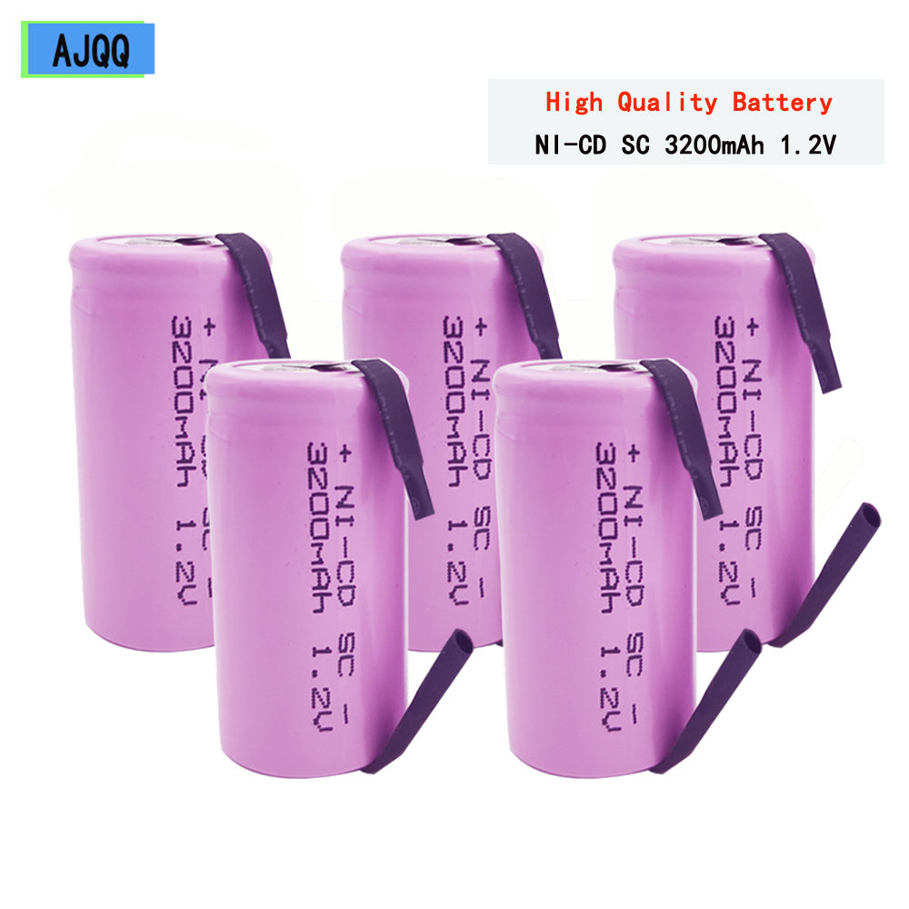 New SC 1.2V 3200mAh Rechargeable Battery