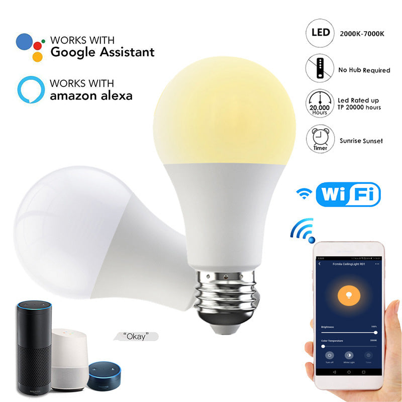 Dimmable Night Lamp Apply To Alexa Google Home Echo For Home