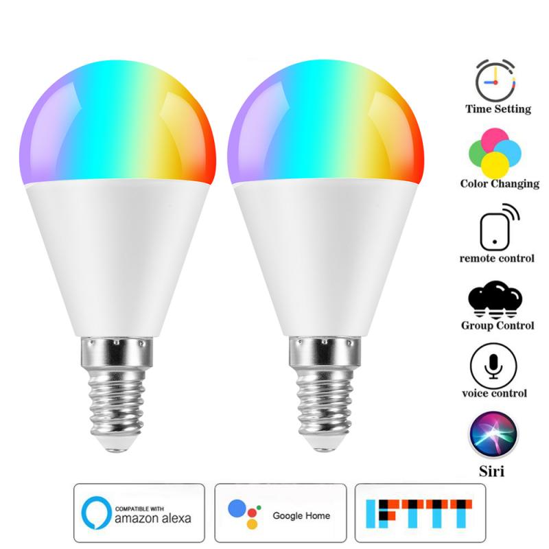 Smart Light Lamp Wifi Bulb Voice Control RGB