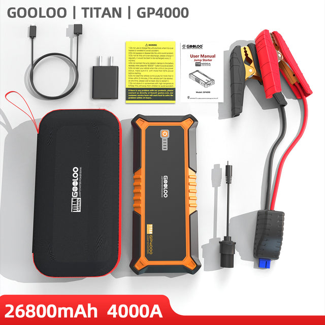 Jump Starter 26800mAh Portable Power  Bank Charger