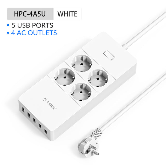 Electrical Socket EU Plug Extension Socket Outlet Surge Protector