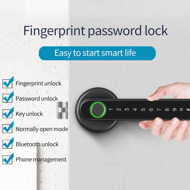 Fingerprint Electronic Door Lock Smart -compatible Password Handle Lock