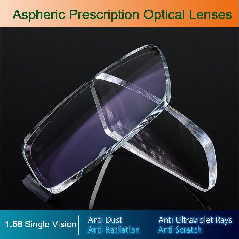1.56 Index Prescription Lenses CR-39 Resin Aspheric Glasses Lenses for Myopia/Hyperopia/Presbyopia Eyeglasses Lens With Coating