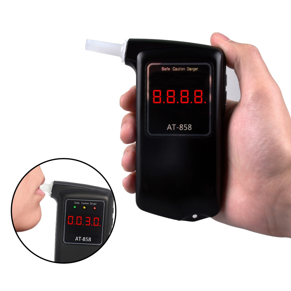 Breathalyzer Alcohol Tester Professional Police Digital Breath Quick Response Breathalyzer LCD for the Drunk Drivers by CDEN
